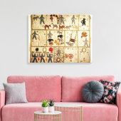 Biblical quilt, Virginia Canvas Afdruk (Insitu (Woonkamer))