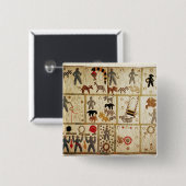 Biblical quilt, Virginia Vierkante Button 5,1 Cm (Voorkant /achterkant)