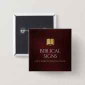 Biblical Signs 2020 Logo Button (Voorkant /achterkant)