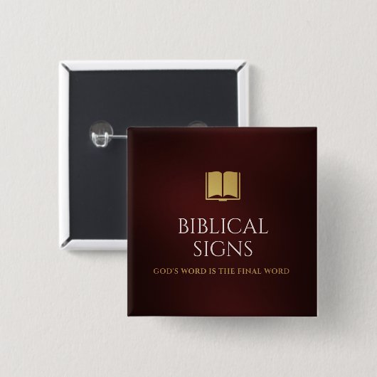 Biblical Signs 2020 Logo Button (Voorkant /achterkant)