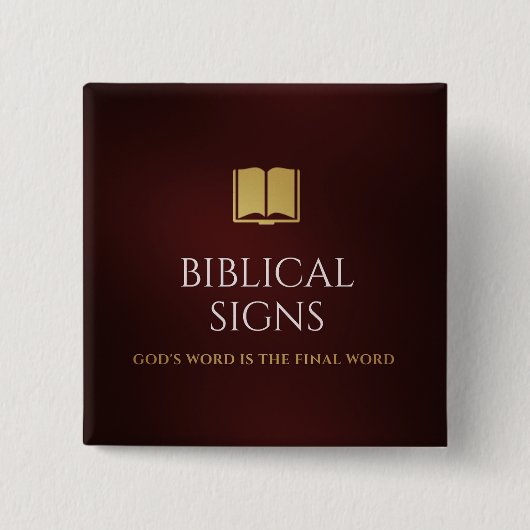 Biblical Signs 2020 Logo Button (Voorkant)