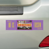 Biblical Signs "He is RISEN" Bumpersticker (Op auto)