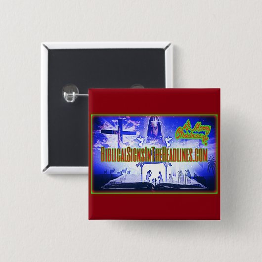 Biblical Signs ITH "2017 CHRISTMAS" Button (Voorkant /achterkant)