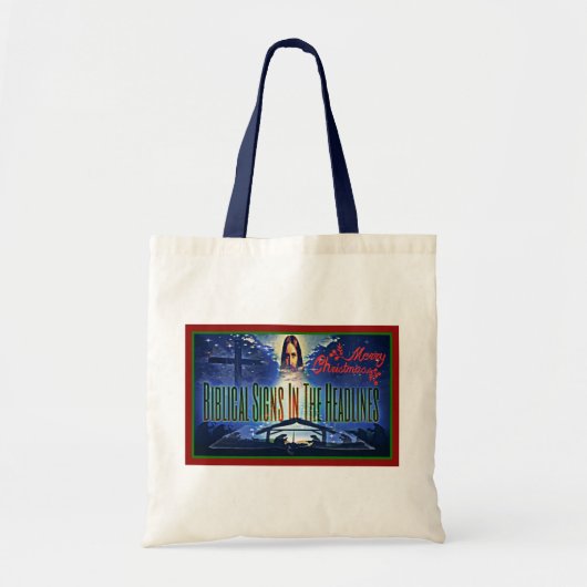 Biblical Signs "Kerstmis"-Canvas tas (Voorkant)