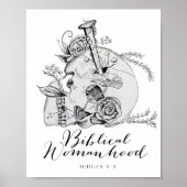 Biblical Womanhood Skull - Jael en de Tent Peg Poster (Voorkant)