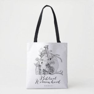 Biblical Womanhood Skull - Jael en de Tent Peg Tote Bag