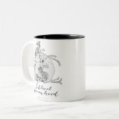 Biblical Womanhood Skull - Jael en de Tent Peg Tweekleurige Koffiemok (Voorkant links)