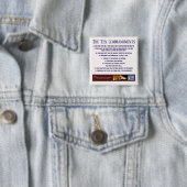 Biblicale Button "Tien Geboden" (BLUE) (In situ)