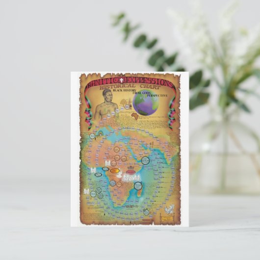 Biblicale genealogieën briefkaart (Staand voorkant)