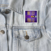 Biblicale signalen: "HIJ Dood - U leeft" Button (In situ)
