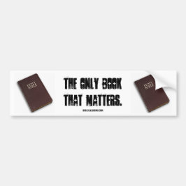 Biblicale signalen met "ALLEEN BOEK"-Bumpersticker Bumpersticker