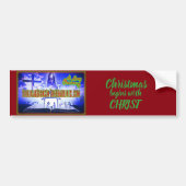 Biblicale tekens ITH "2017 CHRISTMAS" bumpersticke Bumpersticker (Voorkant)