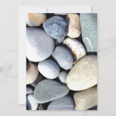 Biblicale waarden "Faith Love Hope" Modern Pebbles Save The Date (Achterkant)