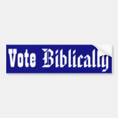 Biblically stemmen bumpersticker (Voorkant)