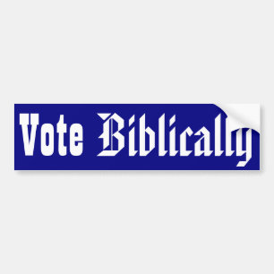 Biblically stemmen bumpersticker