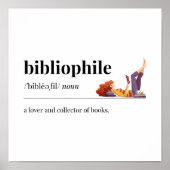 Bibliofiel Definitie een liefhebber van boeken Poster (Voorkant)