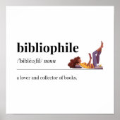 Bibliofiel Definitie een liefhebber van boeken Poster (Voorkant)