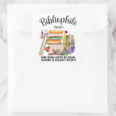 Bibliofiel Definitie Vierkante Sticker (Tas)