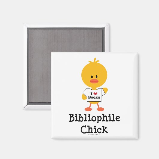 Bibliofiele Chick Magnet (Voorkant / Achterkant)
