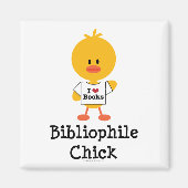 Bibliofiele Chick Magnet (Voorkant)