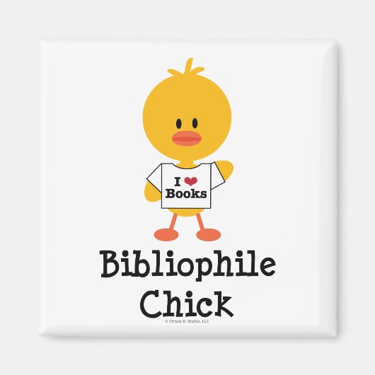 Bibliofiele Chick Magnet (Voorkant)