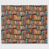 Bibliofiele enclave cadeaupapier (Vlak)