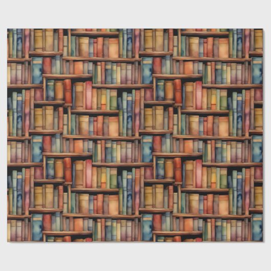 Bibliofiele enclave cadeaupapier (Vlak)