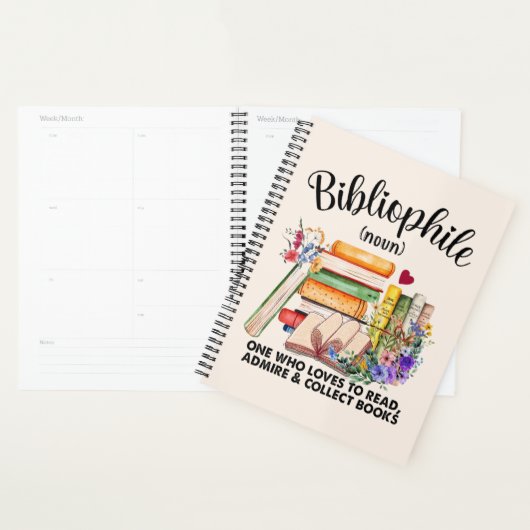 Bibliofiele gelukzaligheid planner (Display)