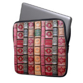 Bibliofiele Oude Boekenbibliotheek Laptop Sleeve (Voorkant Links)