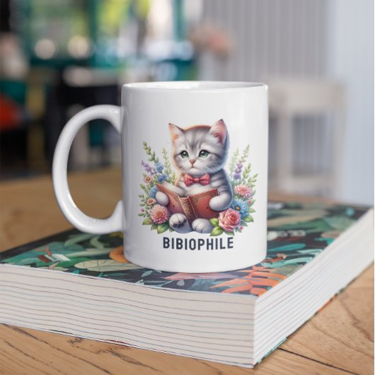 Bibliofiele Schattigee auto die een boek leest Koffiemok