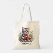 Bibliofiele Schattigee auto die een boek leest Tote Bag (Achterkant)