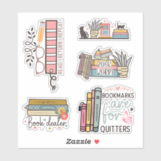 Bibliofiel's Delight: eigenzinnige & kleurrijke bo Sticker