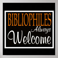 Bibliofiles Altijd welkom Poster