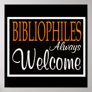 Bibliofiles Altijd welkom Poster