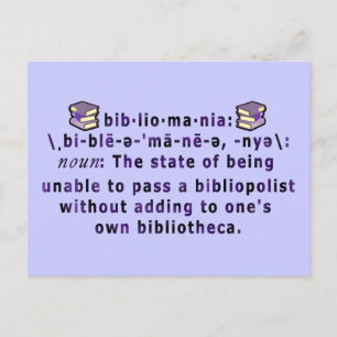 Bibliomania Briefkaart