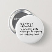 Bibliomania Ronde Button 5,7 Cm (Voorkant /achterkant)