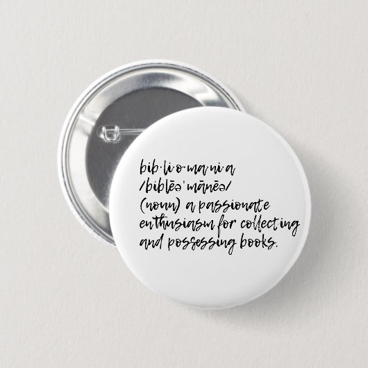 Bibliomania Ronde Button 5,7 Cm (Voorkant /achterkant)