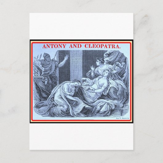 Bibliomania: Shakespeare - Antony en Cleopatra Briefkaart (Voorkant)