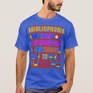 Bibliomanie Angst Bibliopfiele foto's T-shirt