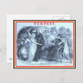 Bibliomanie: Shakespeare The Tempest Briefkaart (Voorkant / Achterkant)