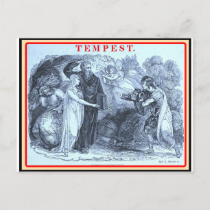 Bibliomanie: Shakespeare The Tempest Briefkaart