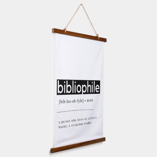 Bibliopfiele definitie hangend wandkleed (Gebogen)