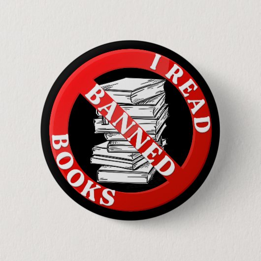 Bibliophile Book Nerd I Read Banned Books Ronde Button 5,7 Cm (Voorkant)
