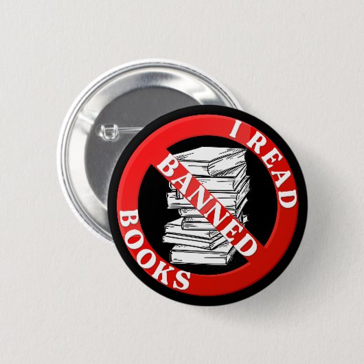 Bibliophile Book Nerd I Read Banned Books Ronde Button 5,7 Cm (Voorkant /achterkant)
