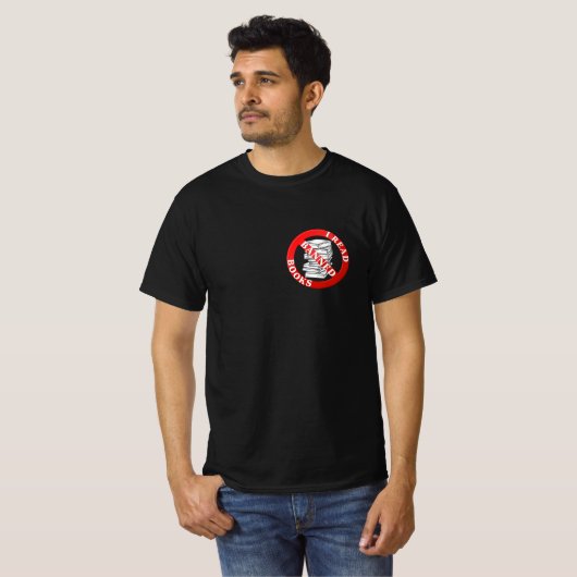 Bibliophile Book Nerd I Read Banned Books T-shirt (Voorkant volledig)