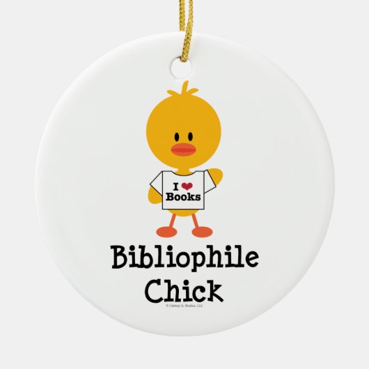 Bibliophile Chick Ornament (Voorkant)