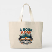 Bibliophile Jumbo-Tas Grote Tote Bag (Achterkant)