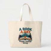 Bibliophile Jumbo-Tas Grote Tote Bag (Voorkant)