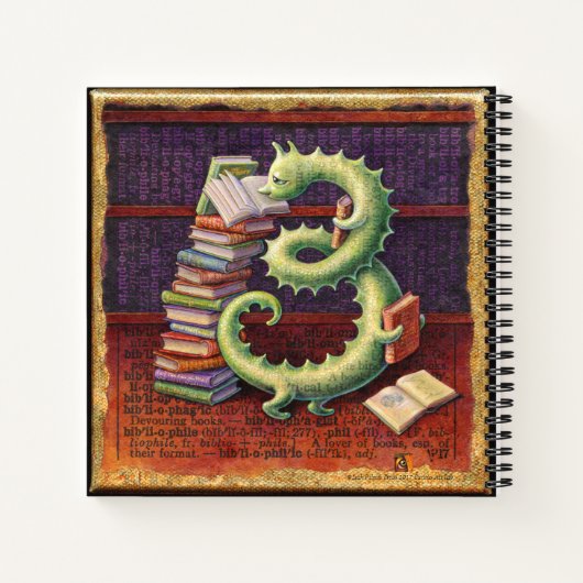 Bibliophile notebook notitieboek (Achterkant)