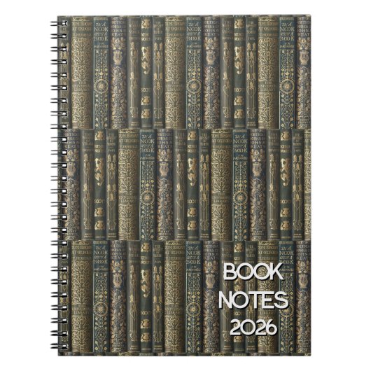 Bibliophile-notities 2026 notitieboek (Voorkant)